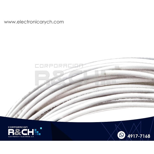 [CB-T18B] CB-T18B cable 18 blanco para control