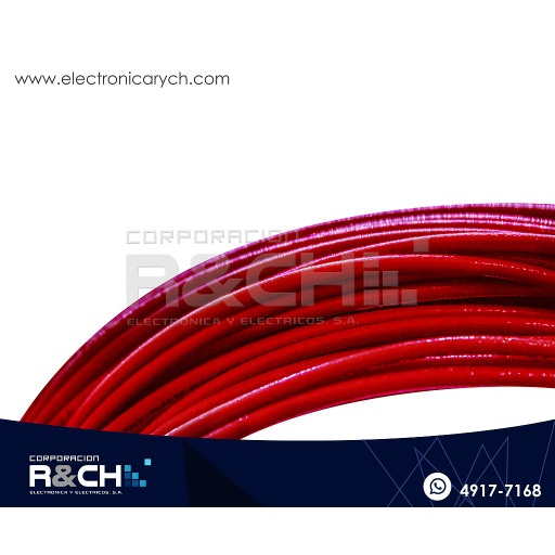 [CB-T18R] CB-T18R cable 18 rojo para control
