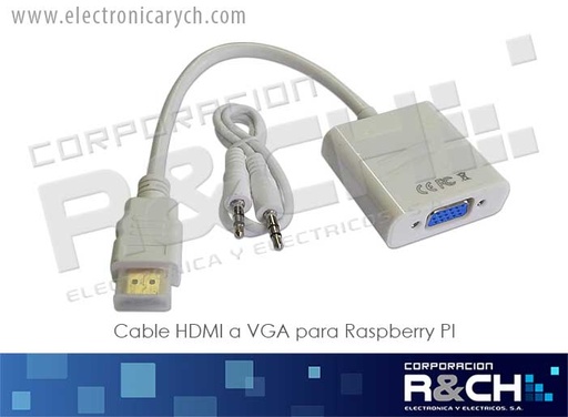 [CB-HDMIR] CB-HDMIR cable HDMI a VGA para raspberry PI