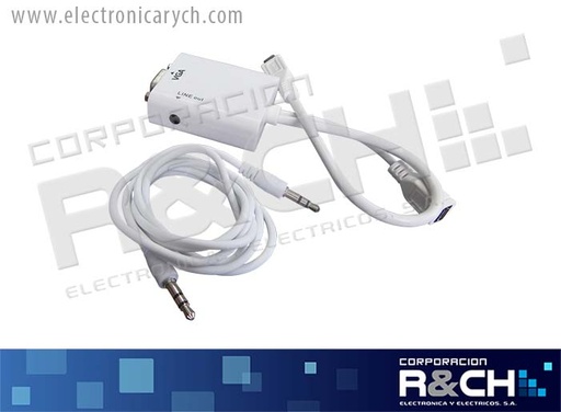 [CB-MHL] CB-MHL cable micro USB a VGA incluye cable audio