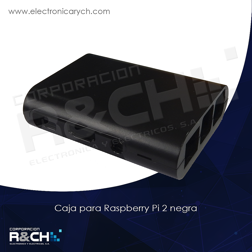 BCM2386 caja para Raspberry pi 2 negra