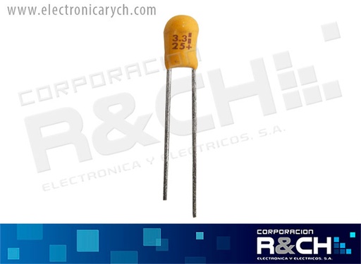 [CT-3.3U/25] CT-3.3U/25 Capacitor Tantalio 3.3uF 25V