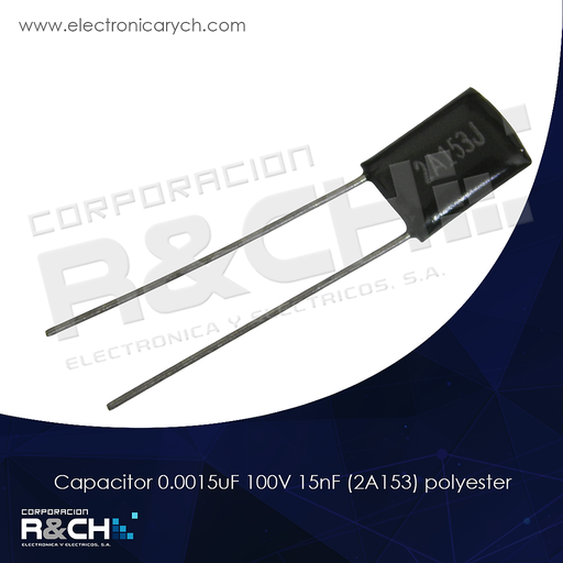 [CP-0.015U/100] CP-0.015U/100 capacitor 0.0015uF 100V 15nF (2A153) polyester
