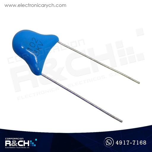 [CC-0.001U/3K] CC-0.001U/3K Capacitor 0.001uF 1nF (102)3KV