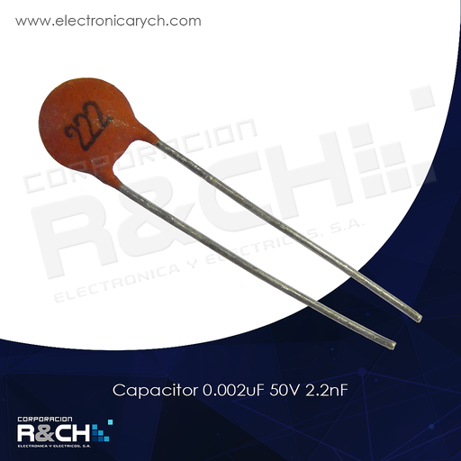 [CC-0.0022U/50] CC-0.0022U/50 capacitor 0.002uF 50V 2.2nF
