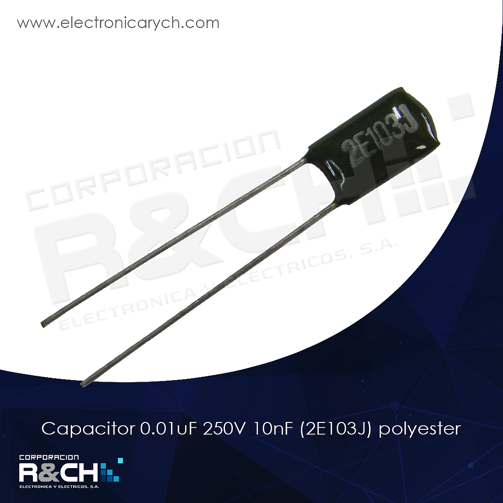 CP-0.01U/250 capacitor 0.01uF 250V 10nF(2E103J) polyester