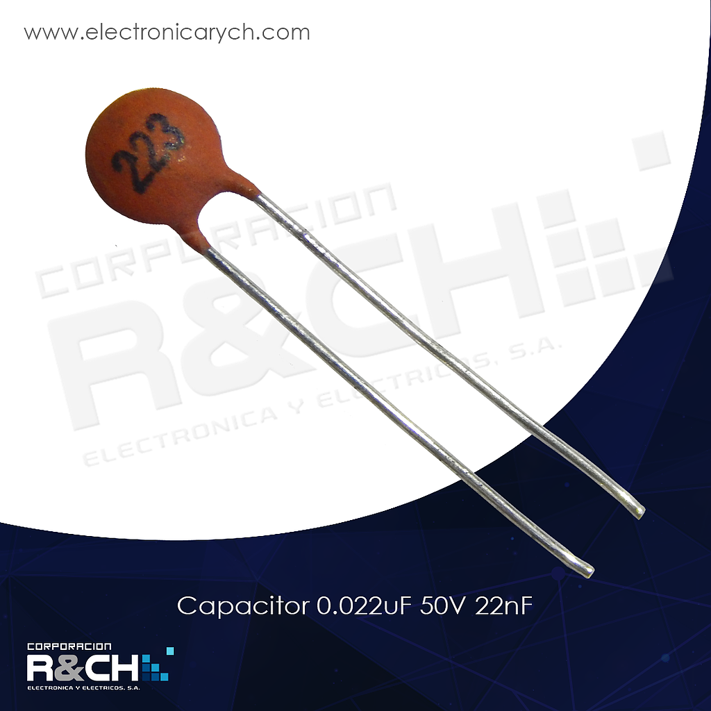 CC-0.022U/50 capacitor 0.022uF 50V 22nF