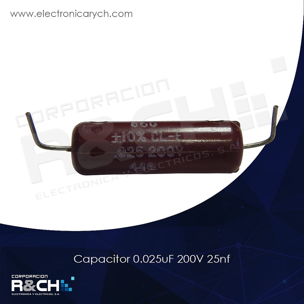 CC-0.025U/200 capacitor 0.025uF 200V 25nf