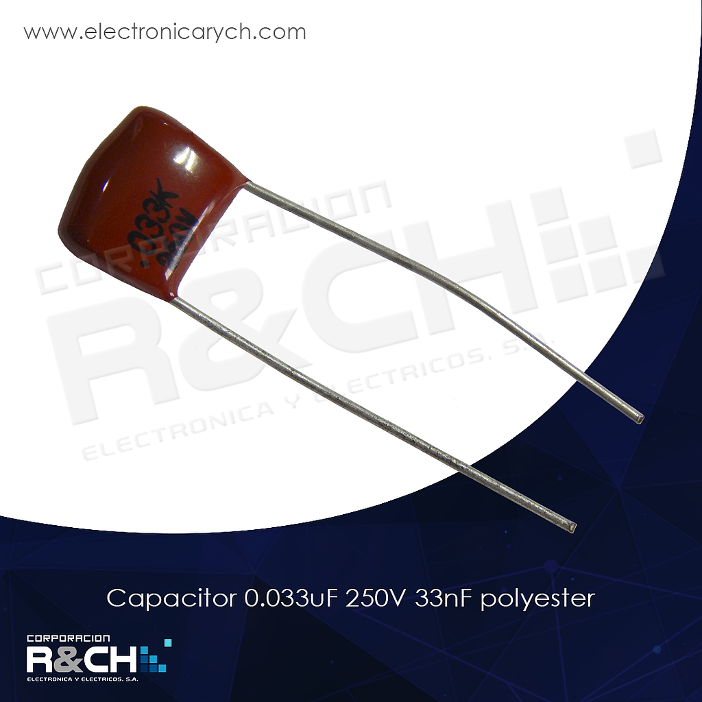 CC-0.033U/250 capacitor 0.033uF 250V 33nF polyester