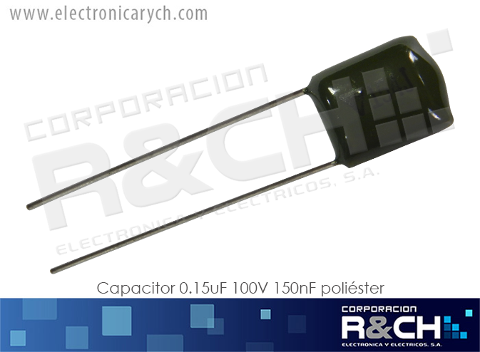 CP-0.15U/100 capacitor 0.15uF 100V 150nF poliester