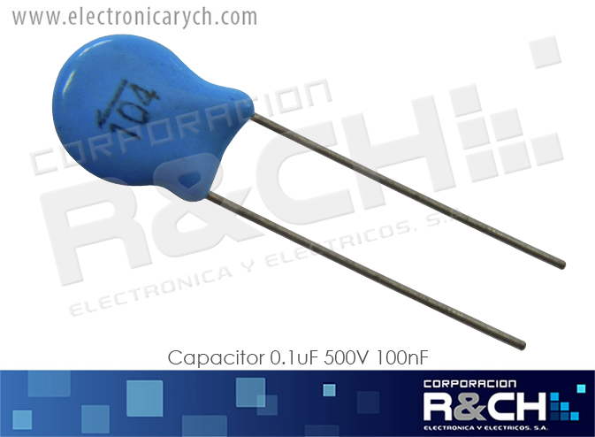 CC-0.1U/500 capacitor 0.1uF 500V 100nF