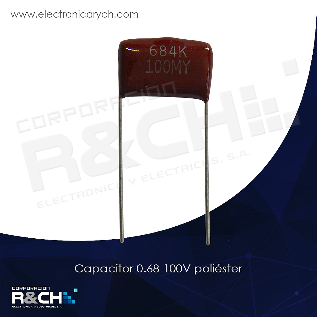 CC-0.68U/100 capacitor 0.68 100V poliester