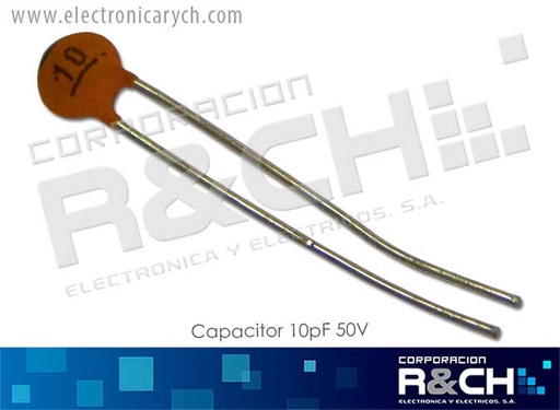 [CC-10P/50] CC-10P/50 Capacitor 10pF Ceramico 50V