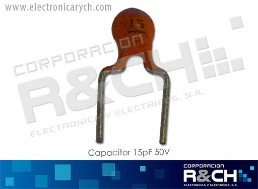 [CC-15P/50] CC-15P/50 capacitor 15pF 50V