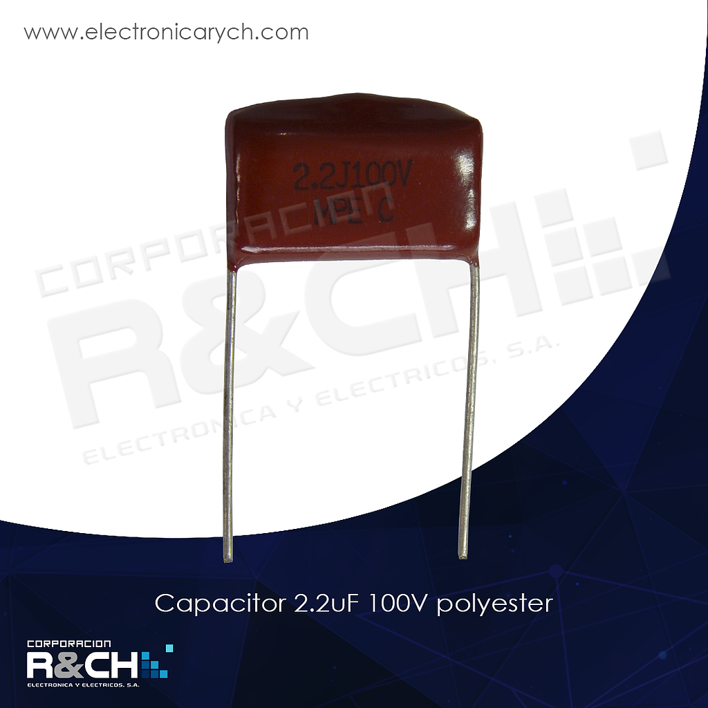 CC-2.2U/100 capacitor 2.2uF 100V polyester
