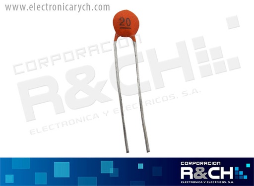 [CC-20P/50] CC-20P/50 Capacitor Ceramico 20pF 50V