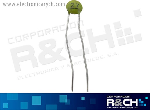 [CC-27P/50] CC-27P/50 capacitor 27pF 50V