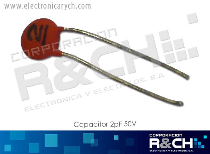CC-2P/50 capacitor 2pF 50V