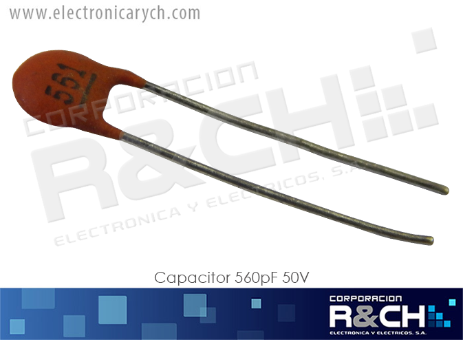 CC-560P/50 capacitor 560pF 50V