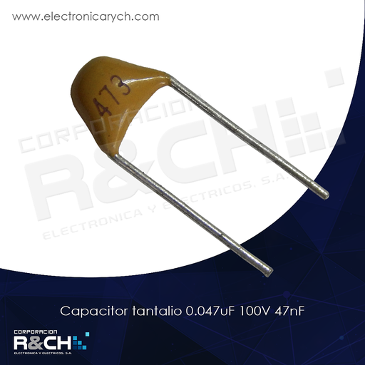 [CT-0.047U/100] CT-0.047U/100 capacitor tantalio 0.047uF 100V 47nF