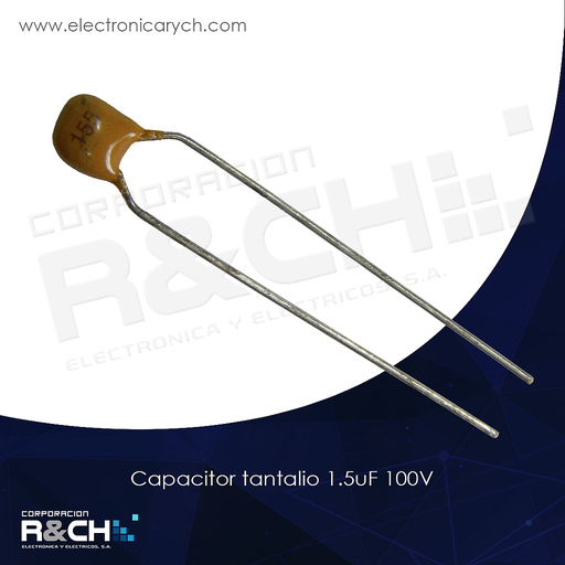 [CT-1.5U/100] CT-1.5U/100 capacitor tantalio 1.5uF 100V