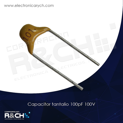 [CT-100P/100] CT-100P/100 capacitor tantalio 100pF 100V