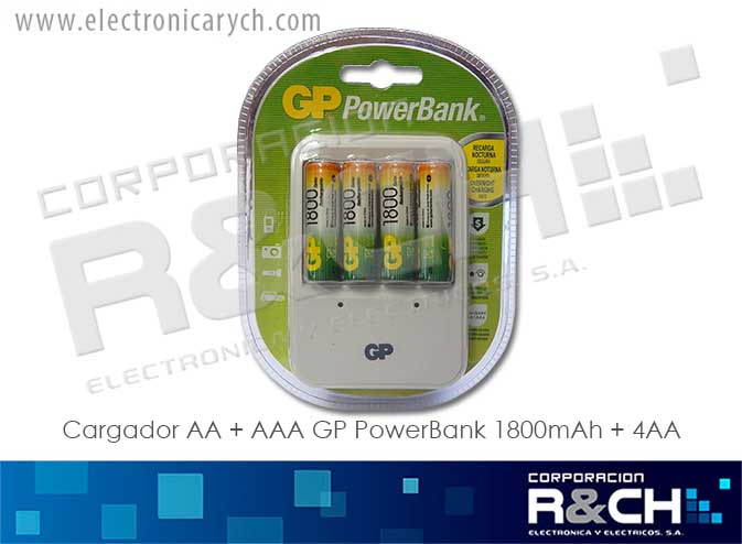 BT-PB420 cargador AA+AAA GPPower BAnk 1800mAh +4AA