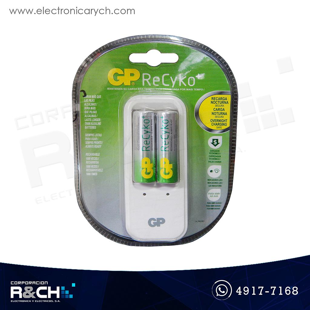 BT-GPACSB421 Cargador Bateria GP ReCyko+AA+AAA Alcalina +2AA