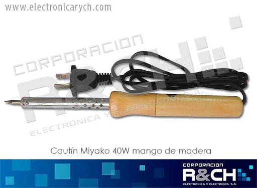 [CT-74B40] CT-74B40 cautin Miyako 40W mango de madera