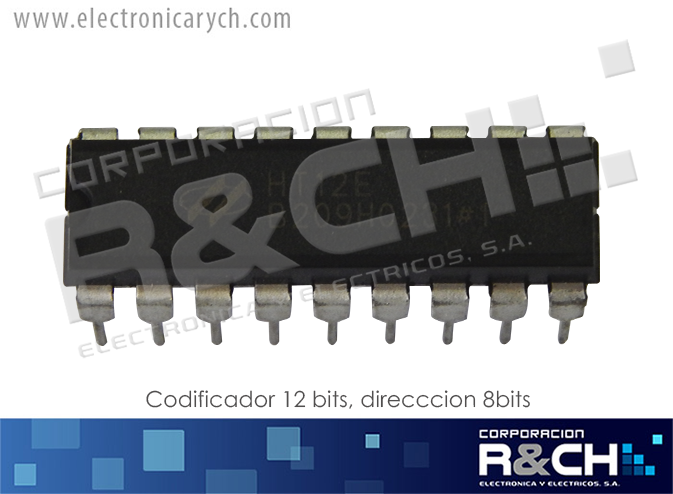 HT12E codificador 12 bits, direcccion 8bits