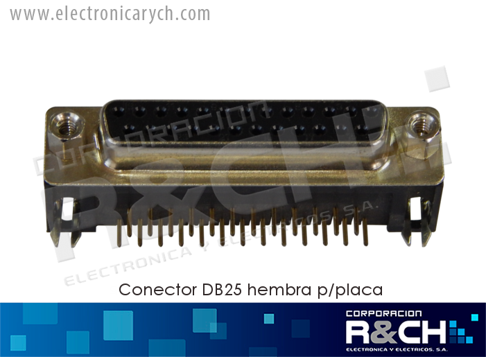 CN-DB25FP conector DB25 hembra p/placa