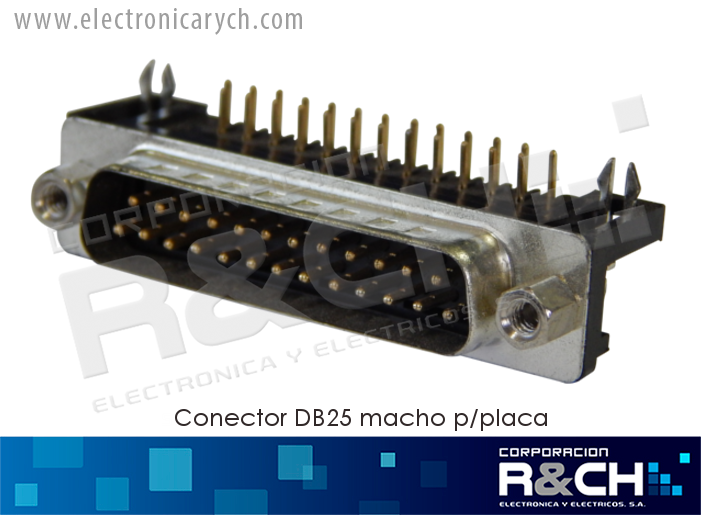 CN-DB25MP conector DB25 macho p/placa