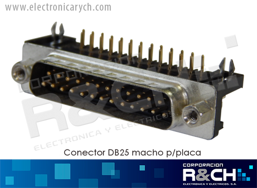 [CN-DB25MP] CN-DB25MP conector DB25 macho p/placa