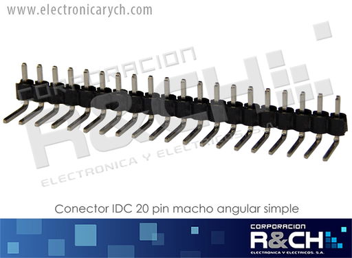 [CN-IDC20MSA] CN-IDC20MSA Conector IDC 20 Pin macho Angular Simple