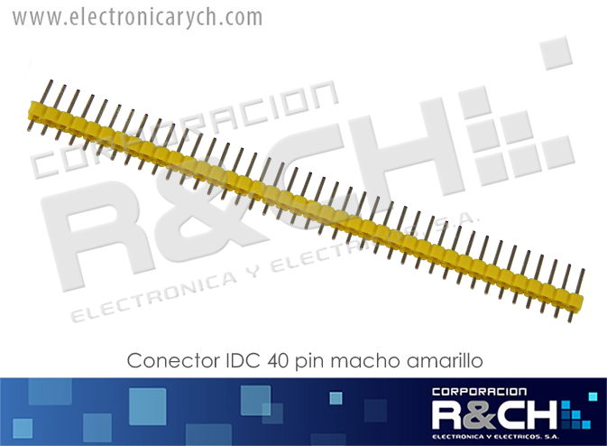 CN-IDC40MA conector IDC 40 pin macho amarillo