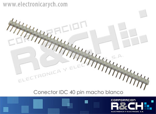 [CN-IDC40MB] CN-IDC40MB conector IDC 40 pin macho blanco