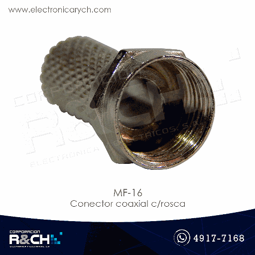 [MF-16] MF-16 Conector coaxial c/rosca