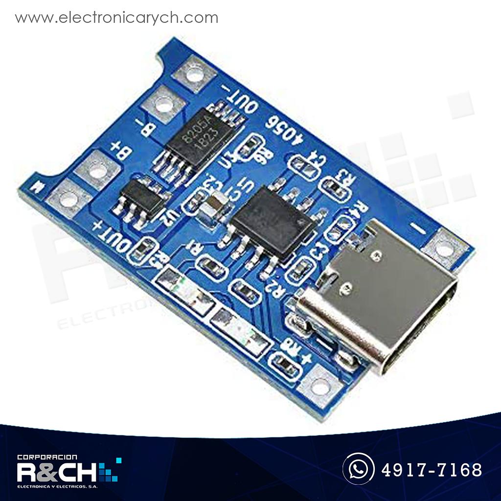 MD-TP4056C Módulo cargador de bateria lithium DIY C USB