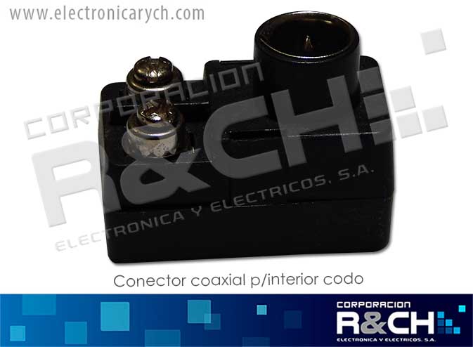 CN-CIC conector coaxial p/interior codo