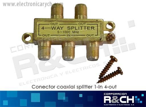 [CN-CS-1/4] CN-CS-1/4 conector coaxial splitter 1-in 4-out