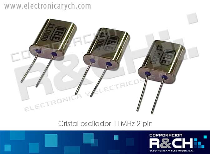 CR-11M/2 cristal oscilador 11MHz 2 pin