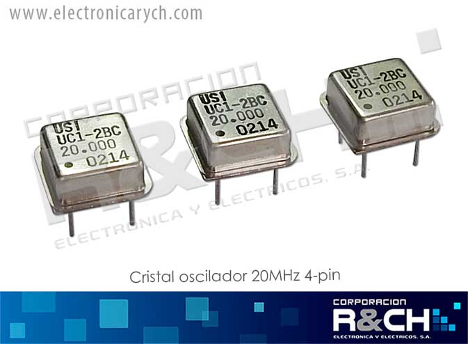 CR-20M/4 cristal oscilador 20MHz 4-pin