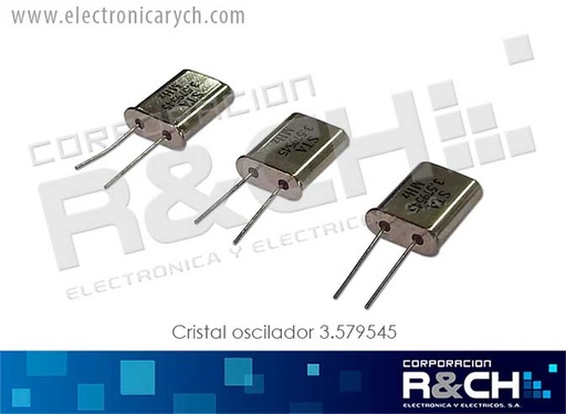 [CR-3.579M/2] CR-3.579M/2 cristal oscilador 3.579545