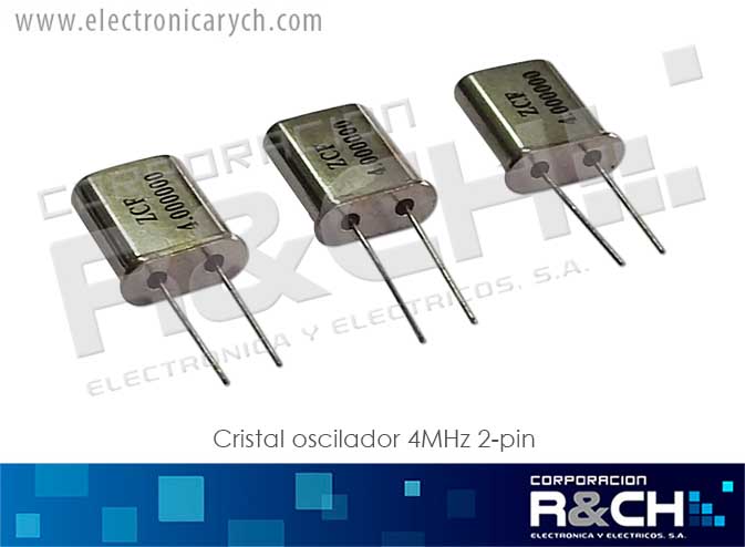 CR-4M/2 cristal oscilador 4MHz 2-pin