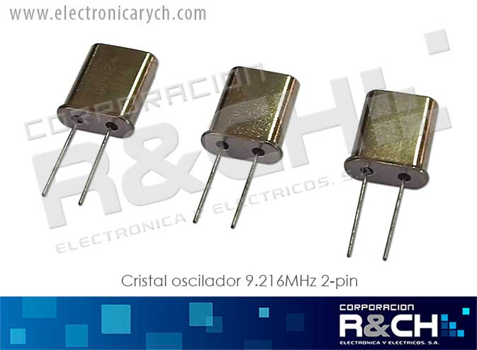 CR-9.216M/2 cristal oscilador 9.216MHz 2-pin