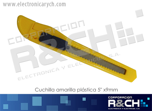 [22403] 22403 Cuchilla Amarilla Plastica 9mm