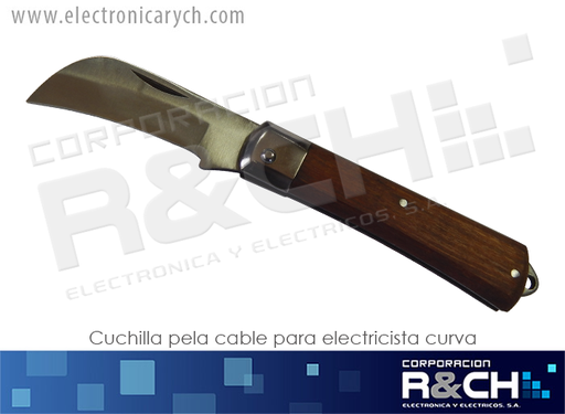[59-TO5012] 59-TO5012 cuchilla pela cable pra electricista curva