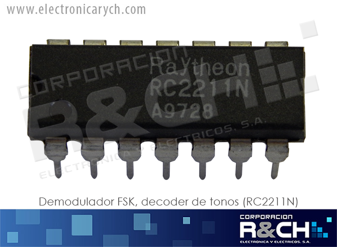 XR2211 demodulador FSK, decoder de tonos (RC2211N)