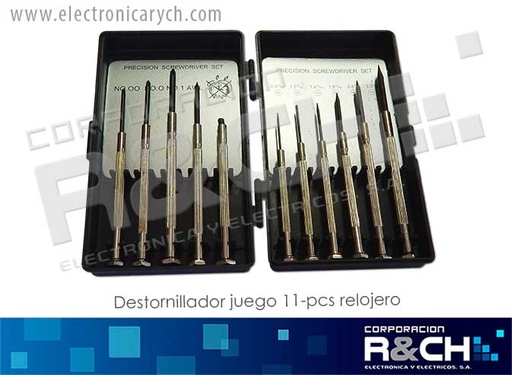 [DT-M-391] DT-M-391 destornillador juego 11-pcs relojero