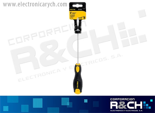 [21486] 21486 Destornillador Plano 1/8x4" Pretul